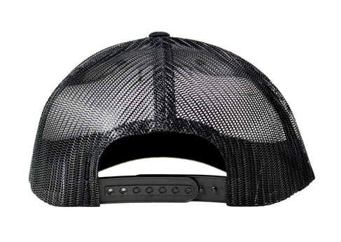 Motion Heritage Hat Black/Black Mesh Back Snapback XL (Extra Large) 95-133-Motion Raceworks-Motion Raceworks