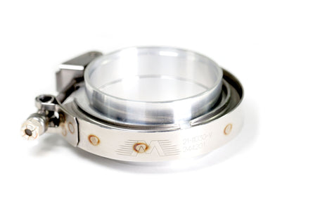 Motion Raceworks 2.5" Aluminum O-ring V-Band Set w/ Quick Release Clamp-Motion Raceworks-Motion Raceworks