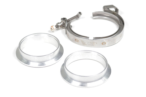 Motion Raceworks 3" Aluminum O-ring V-Band Set w/ Quick Release Clamp-Motion Raceworks-Motion Raceworks