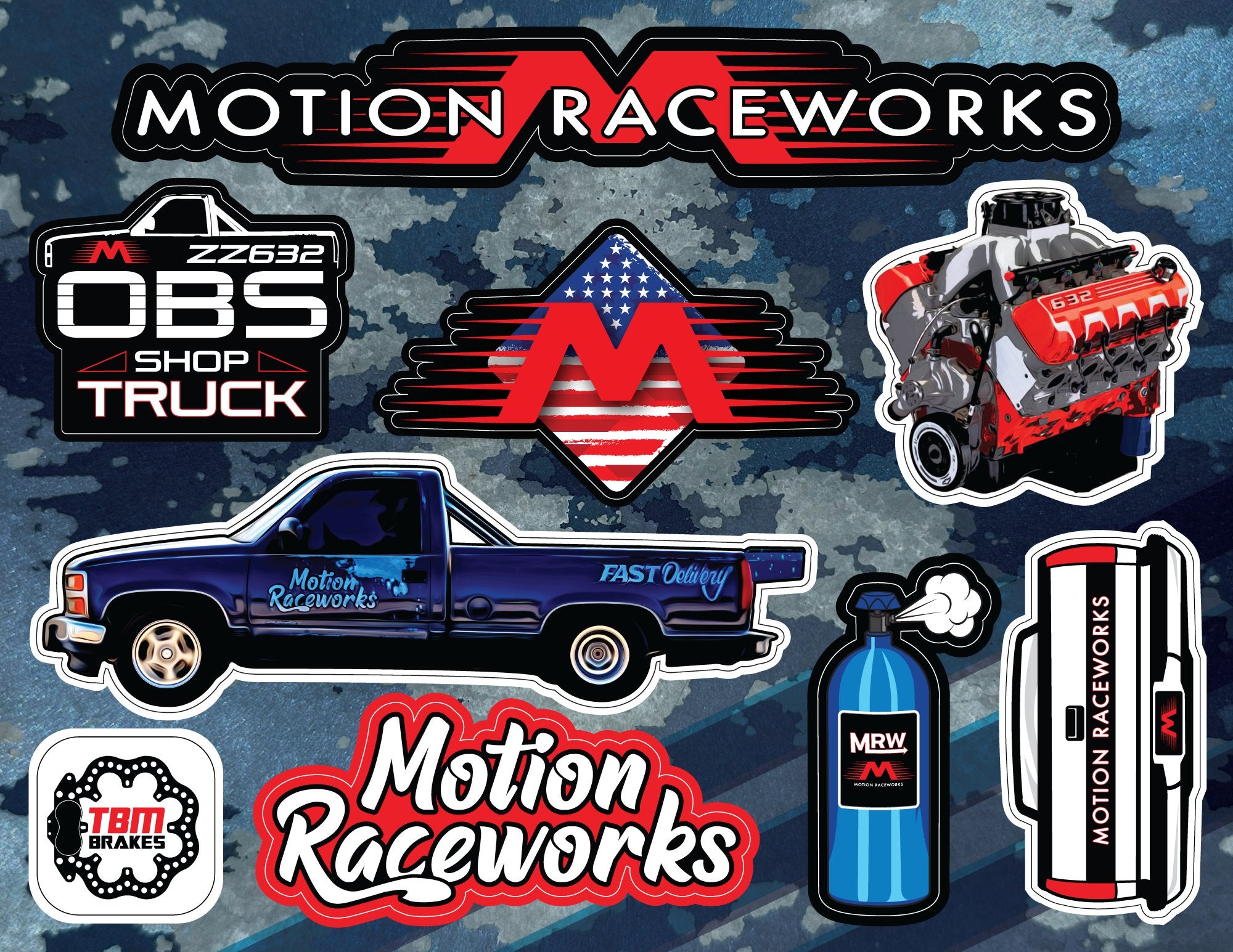 Motion Raceworks Stickers & Decals