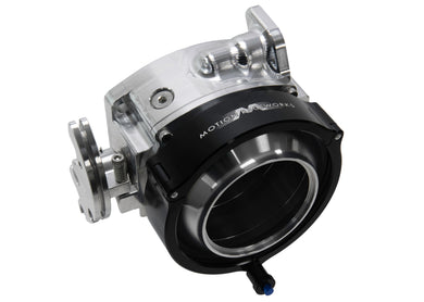 ICON 102/105mm Cable Drive Throttle Body (Bare Finish) w/ Interchangeable Connection - Motion Raceworks