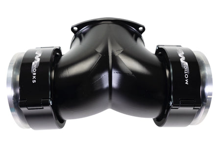 Attachment Only: 102mm Billet Dual 'T' 180° w/ 3.5" Quick Seal - BLACK (10-14014BLK)