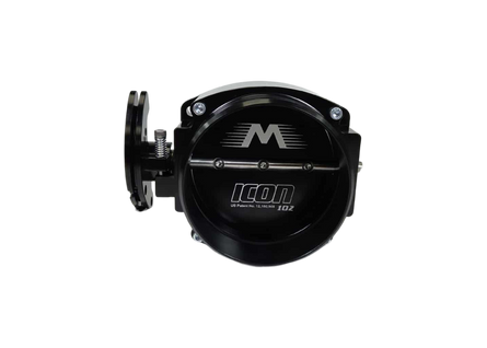 ICON Race 102/105mm Cable Drive Throttle Body (Black) w/ Interchangeable Connection - Motion Raceworks