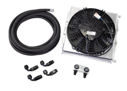 GM 6L80E/8L90E Trans Cooler Kit w/Fan & Fragola Lines/Fittings