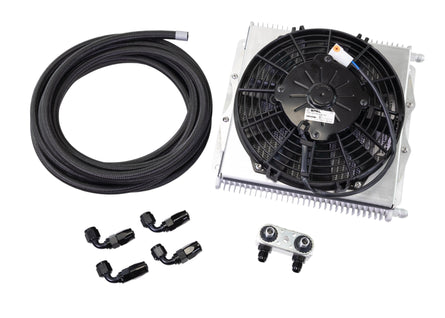 GM 6L80E/8L90E Trans Cooler Kit w/Fan & Fragola Lines/Fittings