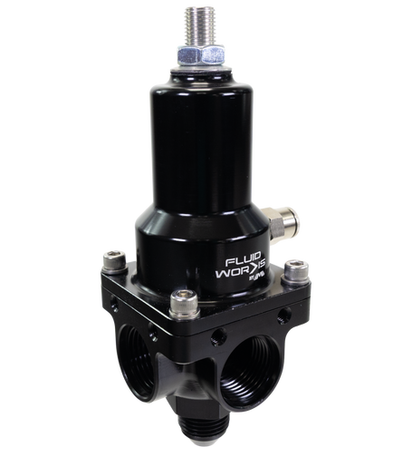 Fluidworks 7-20 GPM Fuel Pressure Regulator 90 Degree - Motion Raceworks