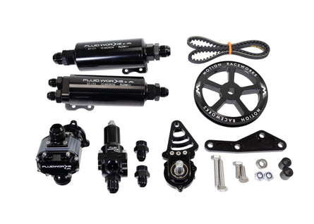 Fluidworks LS Fbody Spacing / Driver Side Mechanical Fuel System Kit w/ 6, 9, or 12gpm pump - Motion Raceworks