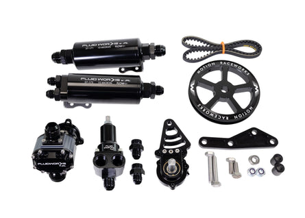 Fluidworks LS Fbody Spacing / Driver Side Mechanical Fuel System Kit w/ 6, 9, or 12gpm pump - Motion Raceworks