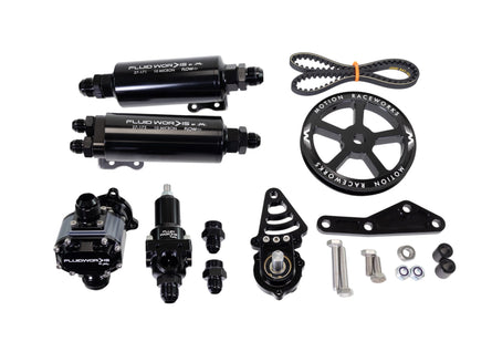 Fluidworks LS Fbody Spacing / Driver Side Mechanical Fuel System Kit w/ 6, 9, or 12gpm pump - Motion Raceworks
