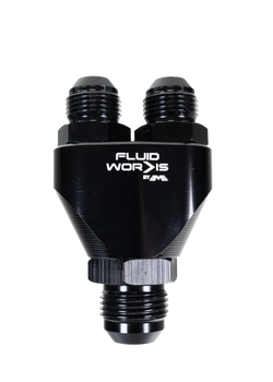12AN TO DUAL 10AN Y FITTING - Motion Raceworks