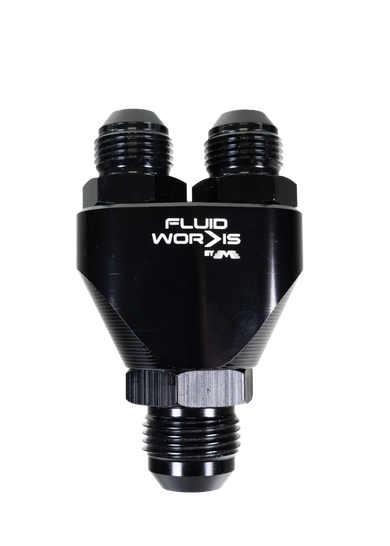 12AN TO DUAL 10AN Y FITTING - Motion Raceworks
