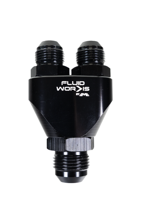 12AN TO DUAL 10AN Y FITTING - Motion Raceworks