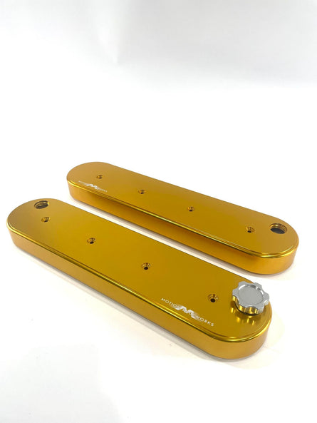 BLEM Motion Raceworks GOLD Billet LS Valve Covers 10-120GLD-BLEM-Motion Raceworks-Motion Raceworks
