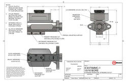G-Body TBM Modular 15/16" Bore Billet Master Cylinder Conversion Kit - Motion Raceworks