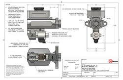 1994-04 SN95 New Edge Mustang TBM Modular 15/16" Bore Billet Master Cylinder Conversion Kit - Motion Raceworks