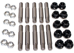 5/8" Titanium Drive Stud / Aluminum Lugnut Kit 2" shoulder length