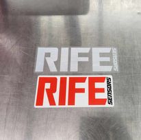 Red or White Rife Sticker 3.5" x 8"-Motion Raceworks-Motion Raceworks