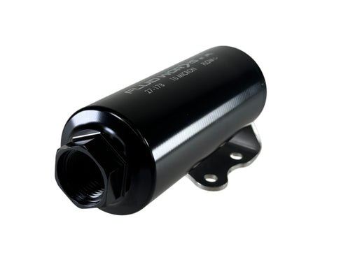 Fluidworks 6GPM Compact 10ORB Post Fuel Filter w/ Mount (10 Micron) - Motion Raceworks