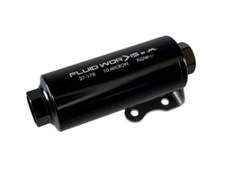 Fluidworks 6GPM Compact 10ORB Post Fuel Filter w/ Mount (10 Micron)