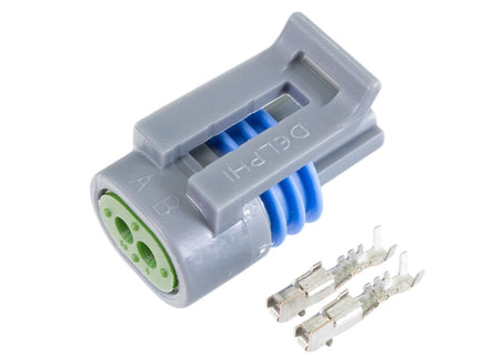 RIFE 2 pin Delphi Metri-Pack IAT Sensor Crimp Connector Kit (52-2PinC-IAT)