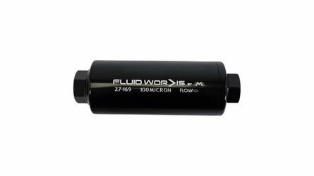 Fluidworks 6GPM Compact 10ORB Pre Fuel Filter w/ Mount (100 Micron) - Motion Raceworks