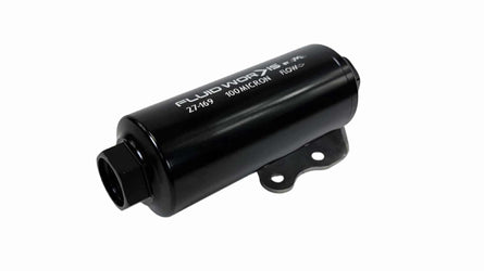 Fluidworks 6GPM Compact 10ORB Pre Fuel Filter w/ Mount (100 Micron) - Motion Raceworks