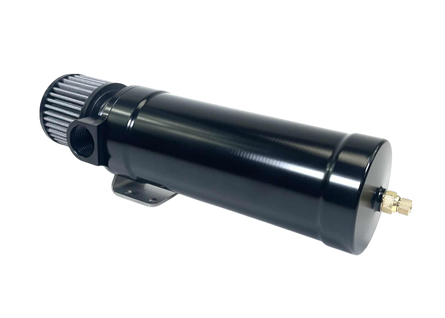 1 Qt XL Top Loader Billet Internally Baffled Oil Catch Can ( Single 12 AN Port ) - Motion Raceworks