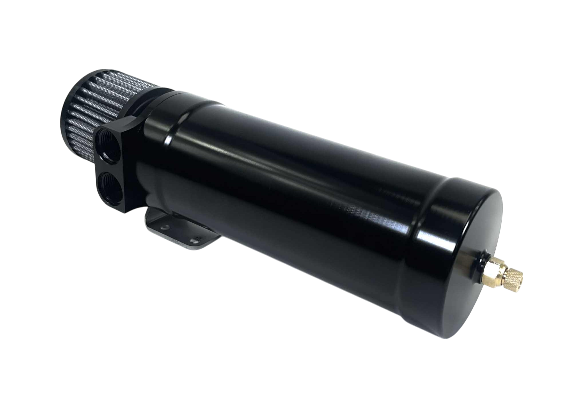 1 Qt XL Top Loader Billet Internally Baffled Oil Catch Can (Dual 1 Qt XL Top Loader Billet Internally Baffled Oil Catch Can (Dual
