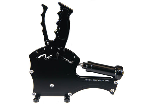 TH400 3 Speed Push To Shift Reverse Pattern Operator Series Billet Shifter Rear Exit-Motion Raceworks-Motion Raceworks