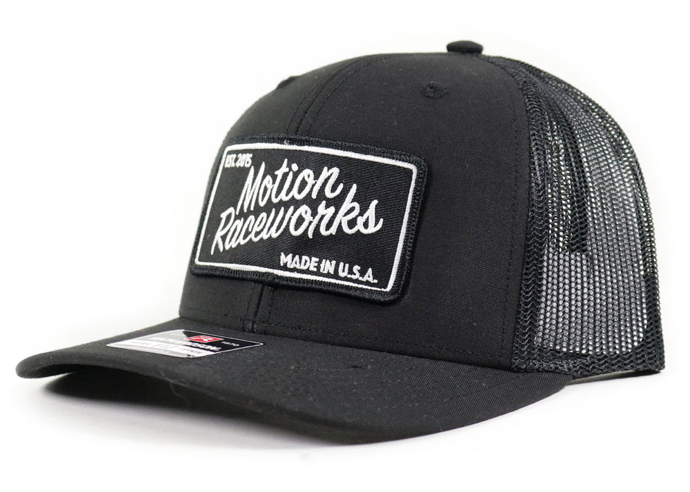 Motion Heritage Hat Black/Black Snapback - Motion Raceworks