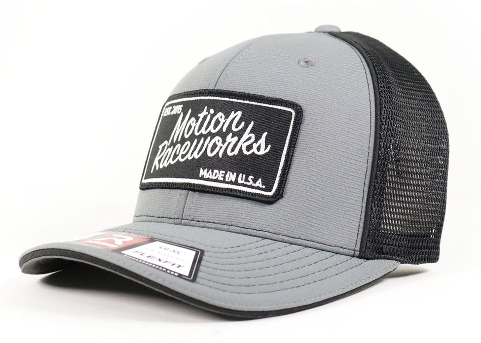 Motion Heritage Hat Gray/Black Flex Fit – Motion Raceworks
