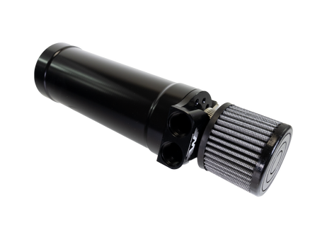 1 Qt XL Top Loader Billet Internally Baffled Oil Catch Can (Dual 10AN Port)