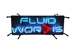 Fluidworks Neon Shop Sign 21x9