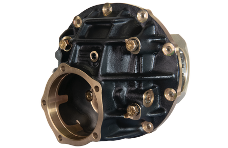 9" Ford Aluminum Thru Bolt Case 3.812" Bearing w/ Alumimum Caps (Black Cerakote)