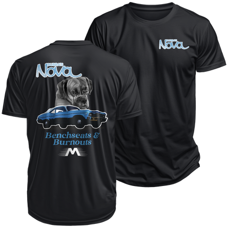 Bubba's Nova Bench Seats & Burnouts Shirt (All Proceeds go to Bubba's Buddies Non Profit) - Motion Raceworks