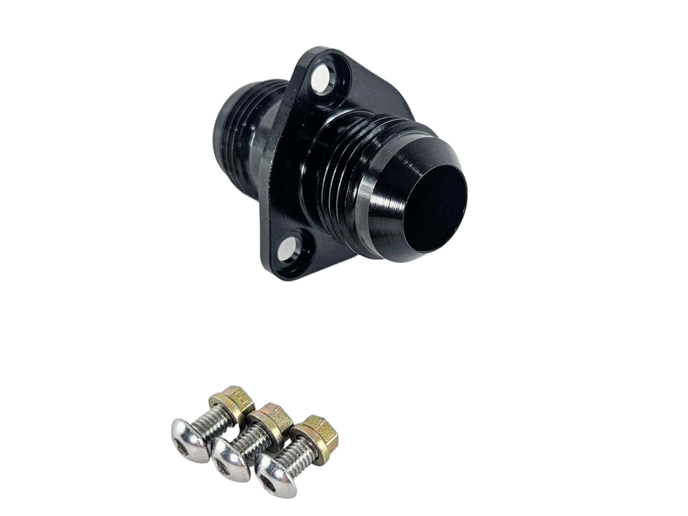 -8AN Flanged Bolt in Pass Thru Bulkhead Fitting by Fluidworks-Fluidworks-Motion Raceworks