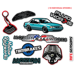 Calypso Foxbody Sticker Sheet 8.5"x11"