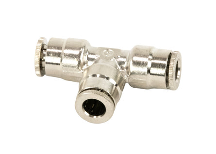 Push-To-Connect 1/4" OD Tube "T" Fitting 25-10002 - Motion Raceworks