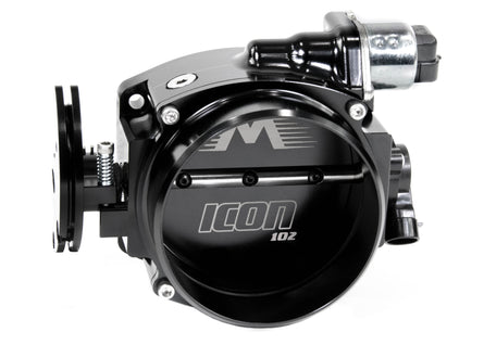 ICON 102/105mm Cable Drive Throttle Body (Black) w/ Interchangeable Connection - Motion Raceworks