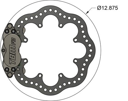 2020-24 A90/91 Toyota Supra Rear Drag Racing Brake Kit - Motion Raceworks