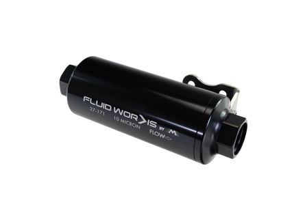 Fluidworks 12GPM 12ORB Post Fuel Filter w/ Mount (10 Micron) 27-171
