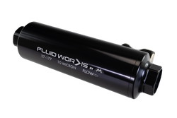 Fluidworks 32GPM Post Fuel Filter w/ Mount (10 Micron) - Motion Raceworks