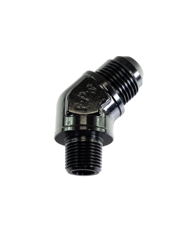 Fragola -10 AN x 3/8" NPT 45° Adapter 482311-BL - Motion Raceworks
