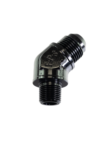 Fragola -10 AN x 3/8" NPT 45° Adapter 482311-BL - Motion Raceworks