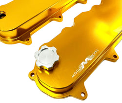 Motion Billet Gen V LT Valve Covers (Gold Anodized Finish) 11-120GLD