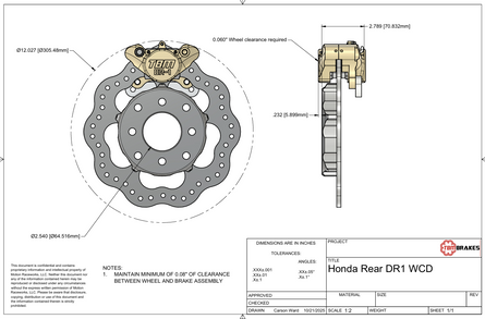 1992-2001 Honda/Acura (GSR & Hub City Knuckle) Drag Racing Rear Brake Kit