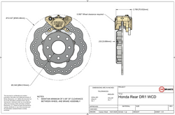 (X-Series) 1992-2001 Honda/Acura (GSR / Hub City / S1Built Alpha6 knuckle) Drag Racing Rear Brake Kit