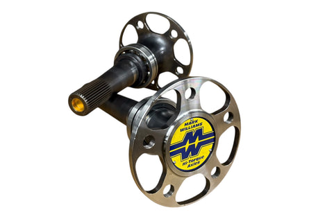 4340 35 spline axles 5x4.75" 25.625" width 3.150 bearing SN 36037