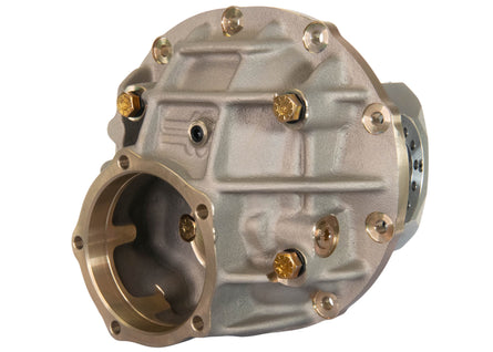 9" Ford Aluminum Thru Bolt Case 4.00" Bearing w/ Alumimum Caps (Gold Finish)
