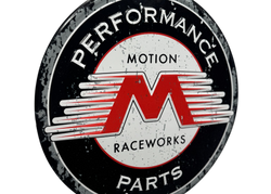 Motion Raceworks 12" Stamped Metal Sign